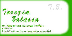 terezia balassa business card
